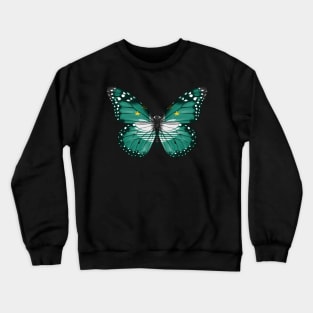 Macanese Flag  Butterfly - Gift for Macanese From Macau Crewneck Sweatshirt